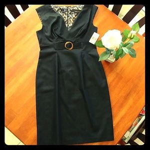 Connected Apparel Career Denim Sleeveless Dress